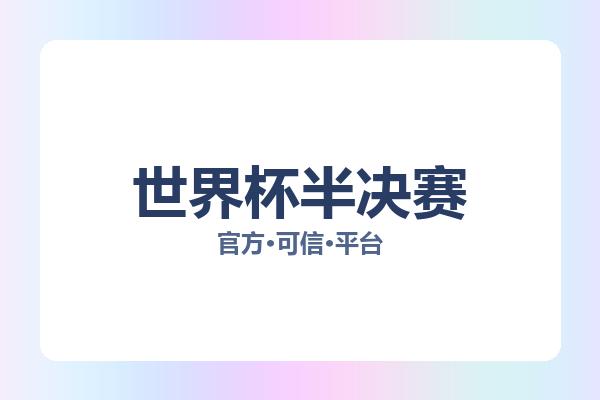 世界杯半决赛 图片